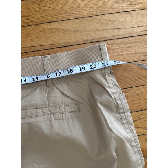 Lee Women’s Relaxed Fit Cargo Capri Pants 22W Beige Khaki Mid Stretch Pockets - Picture 6 of 7